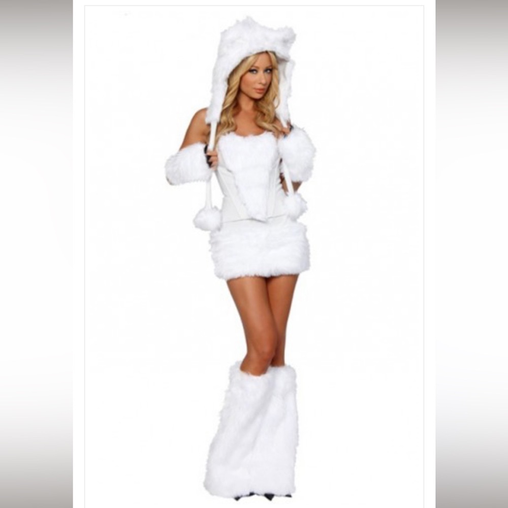 White polar bear polar princess Halloween costume size small